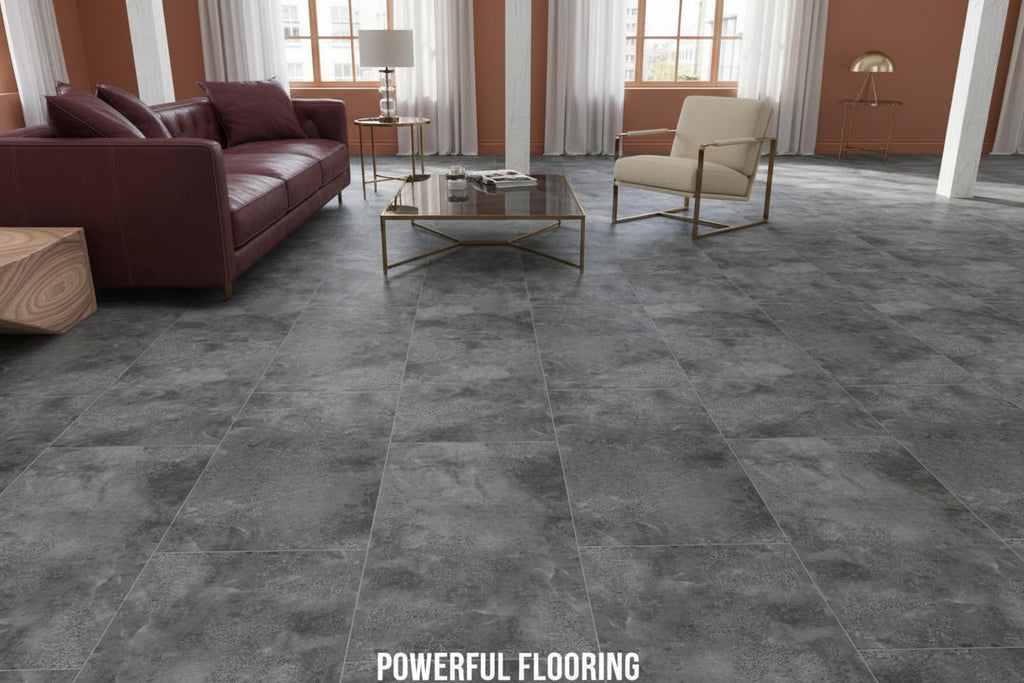 Commercial Marble Stone Look  Click-in  LVT  SF-805R  (7.0 mm • 22 mil)