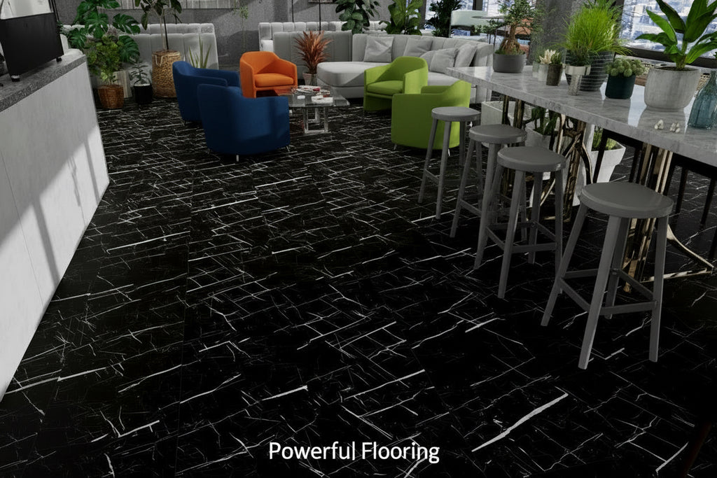 Commercial Marble Stone Look  Click-in  LVT  SF-103G  (7.0 mm • 22 mil)