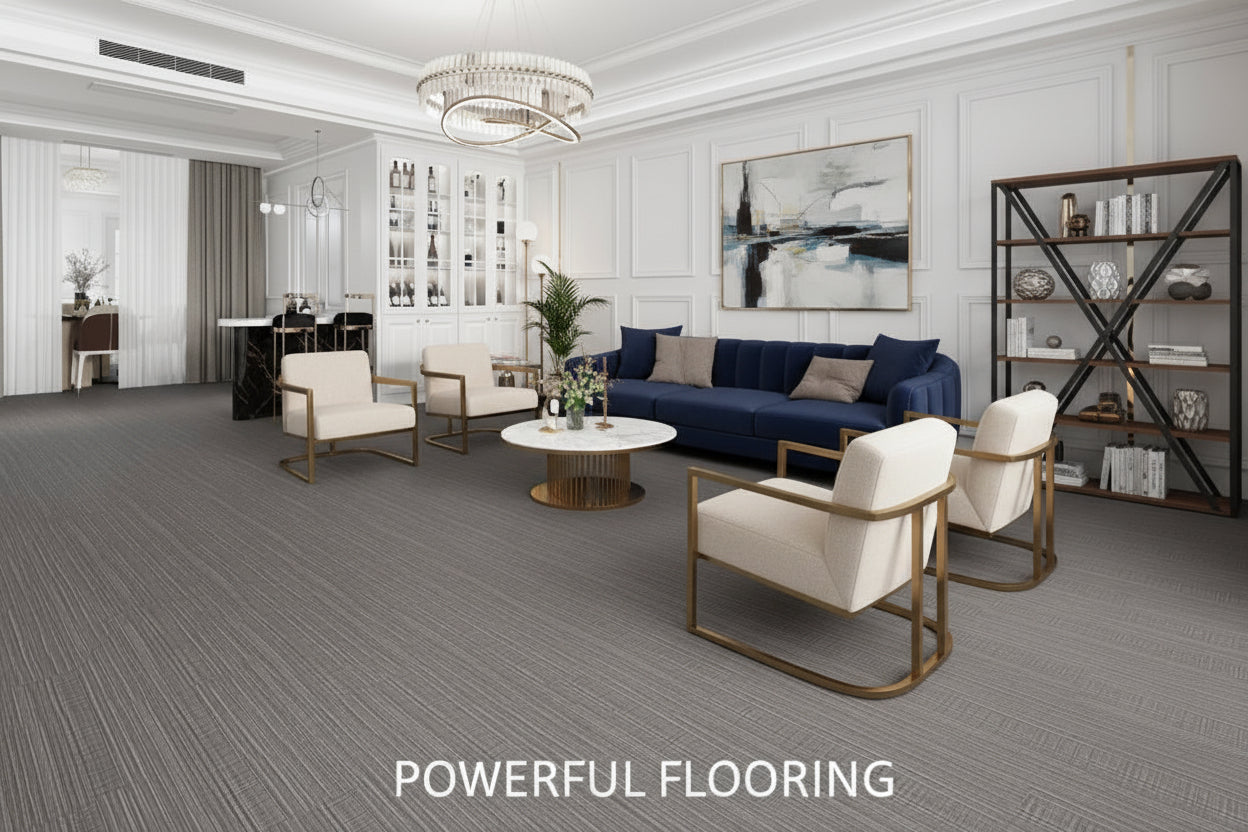 Commercial Marble Stone Look  Click-in  LVT  SF-817R (7.0 mm • 22 mil)