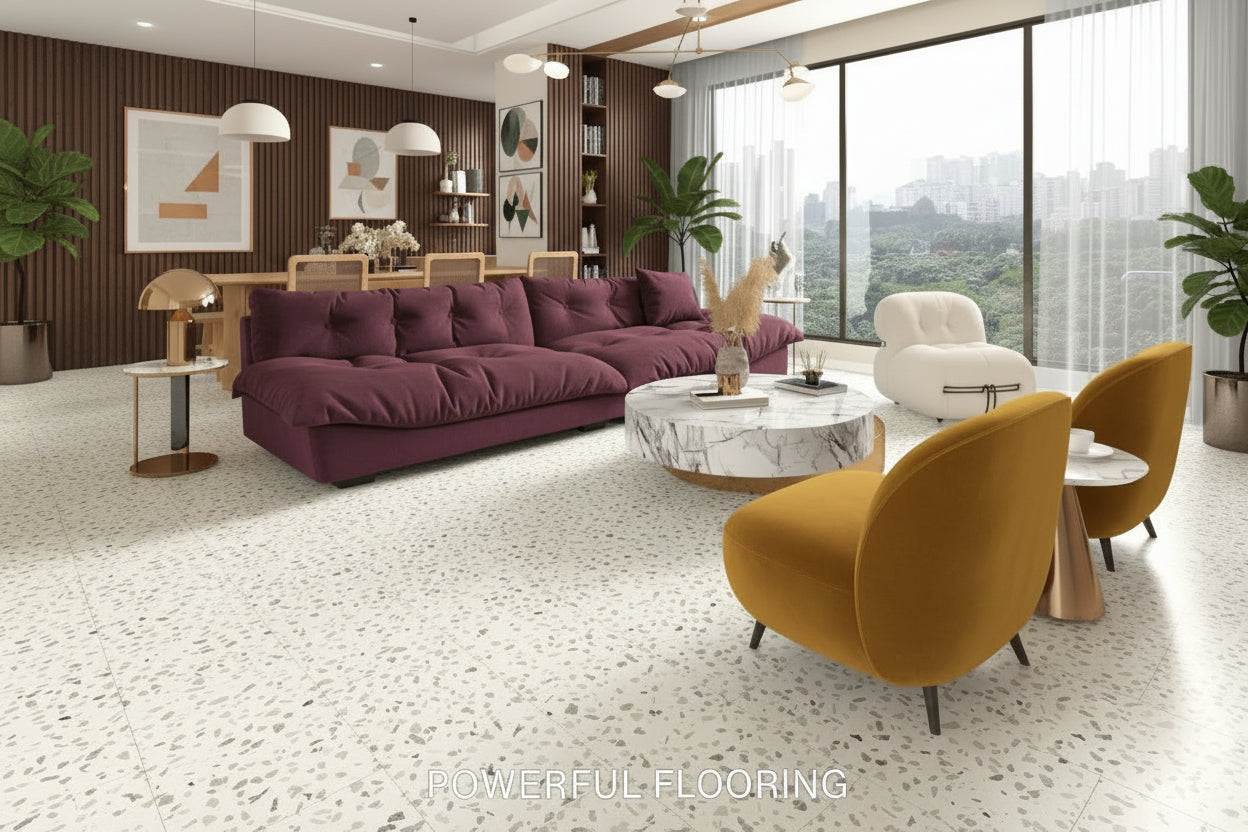 Commercial Marble Stone Look  Click-in  LVT  SF-820R  (7.0 mm • 22 mil)