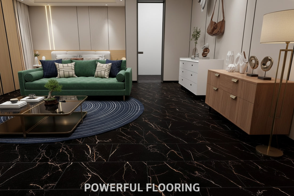 Commercial Marble Stone Look  Click-in  LVT  SF-103G  (7.0 mm • 22 mil)