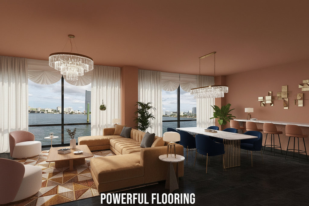 Commercial Marble Stone Look  Click-in  LVT  SF-106R  (7.0 mm • 22 mil)