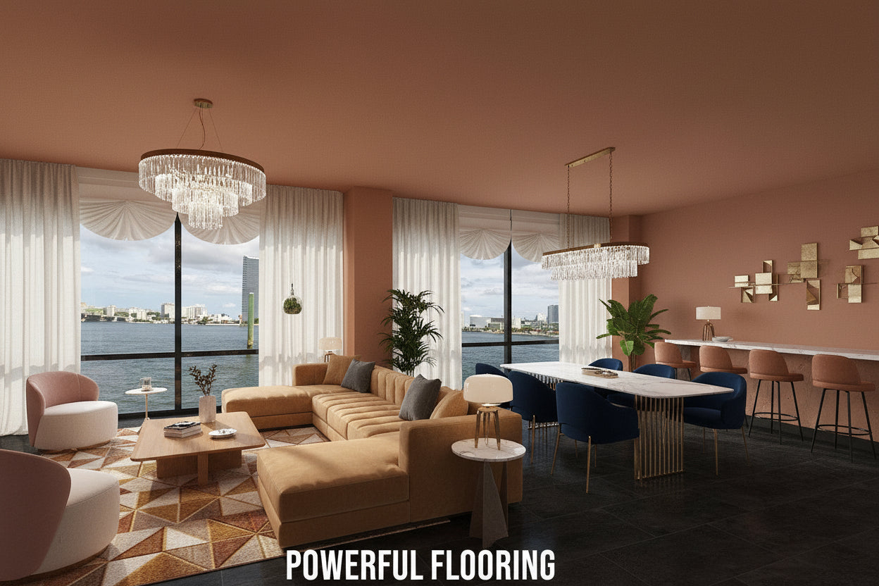 Commercial Marble Stone Look  Click-in  LVT  SF-106R  (7.0 mm • 22 mil)